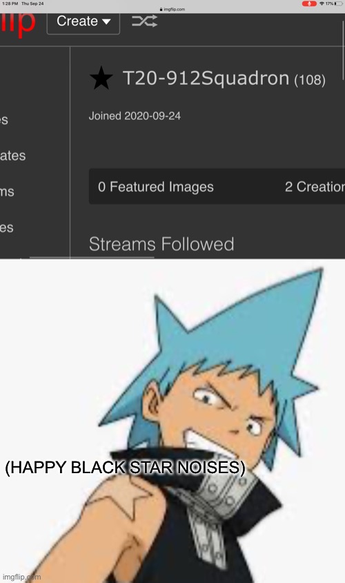 (HAPPY BLACK STAR NOISES) | made w/ Imgflip meme maker