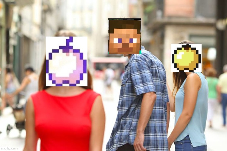 Only true minecrafters know what to choose | image tagged in minecraft | made w/ Imgflip meme maker