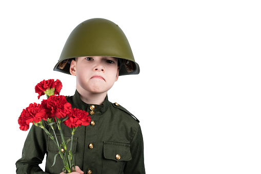 High Quality Boy Carnation Russian Helmet Blank Meme Template