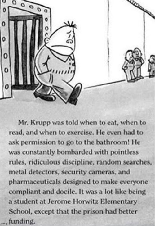 (Repost From Reddit) Read The Entire Thing and You Will Get It | image tagged in memes,captain underpants,prison,school | made w/ Imgflip meme maker