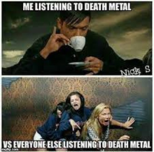 Death Metal | image tagged in death,metal mania week,metal,dank memes | made w/ Imgflip meme maker