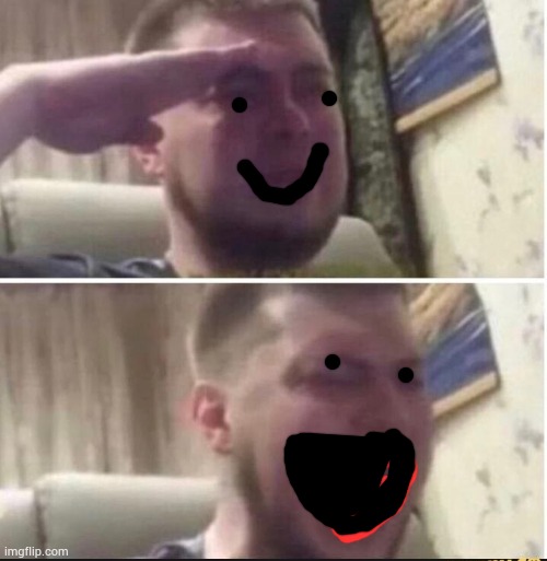 Crying salute | image tagged in crying salute | made w/ Imgflip meme maker