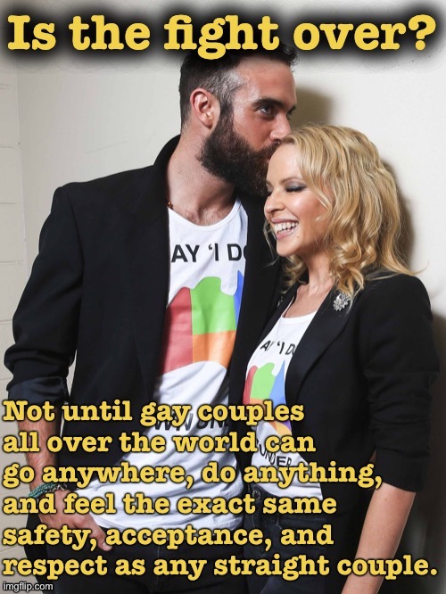Sorry bigots: until you all accept gay people too, you’re going to keep hearing about them. | image tagged in lgbtq,gay marriage,gay pride,equal rights,equality,prejudice | made w/ Imgflip meme maker