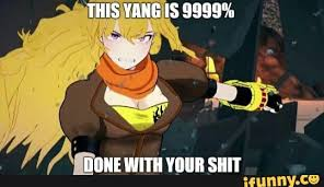 RWBY Yang Triggered Blank Meme Template