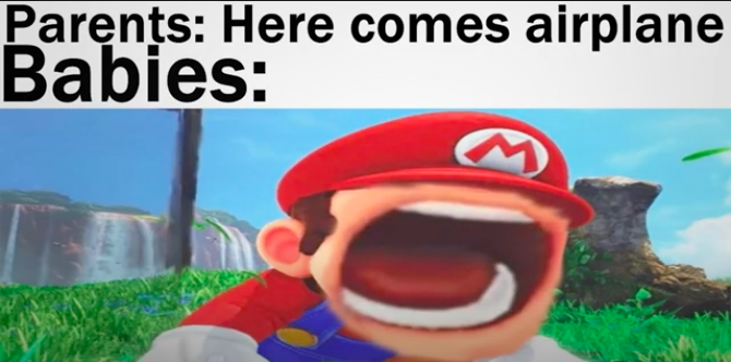 Awkward Mario Blank Meme Template