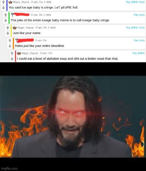 image tagged in keanu reeves 100 power | made w/ Imgflip meme maker
