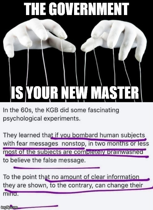 Sounds like the people who are mask nazi's when you show them research data that masks do not work. | THE GOVERNMENT; IS YOUR NEW MASTER | image tagged in puppet master,masks,political meme | made w/ Imgflip meme maker