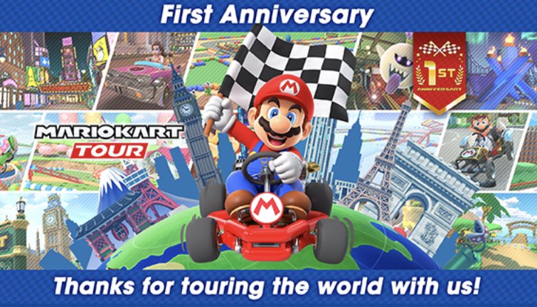 Mario Kart Tour’s 1st Anniversary Blank Meme Template