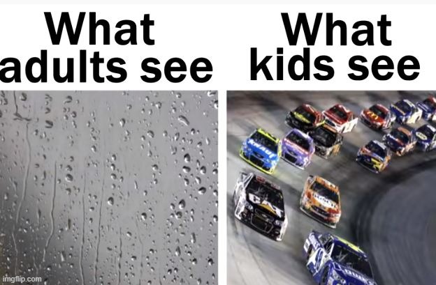 kids v parents sight | image tagged in memes,cars,racing | made w/ Imgflip meme maker