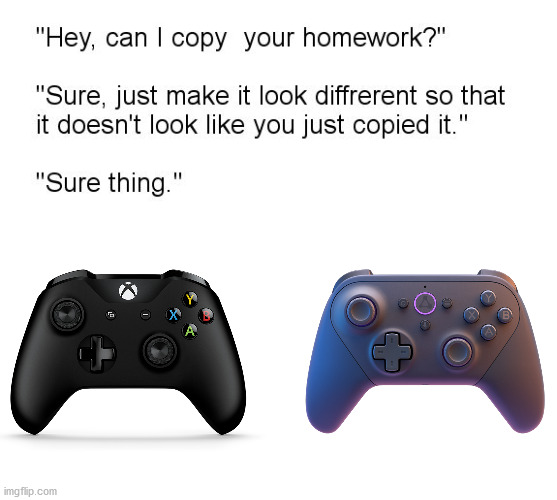 Amazon vs Xbox | image tagged in hey can i copy your homework | made w/ Imgflip meme maker