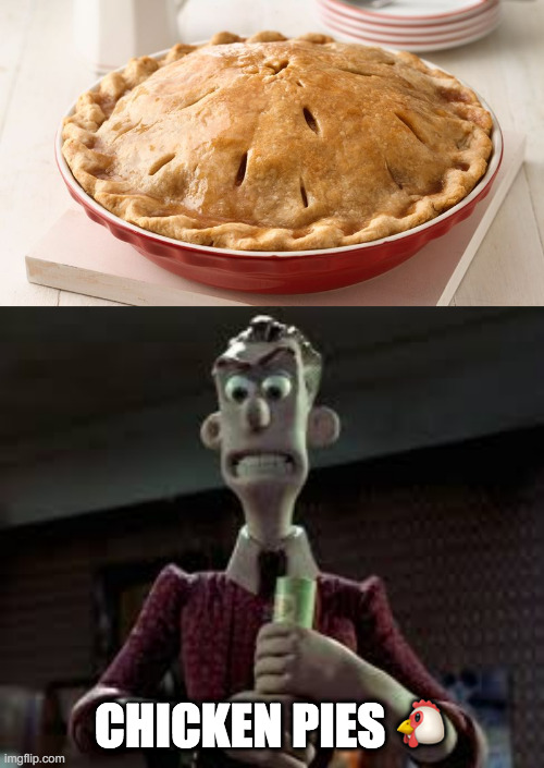 Chicken pies | CHICKEN PIES 🐔 | image tagged in funny | made w/ Imgflip meme maker