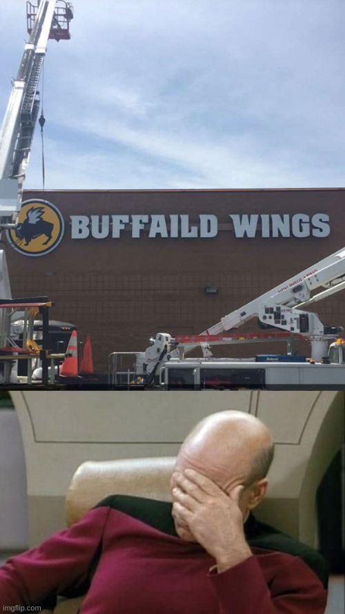 Buffaild wings? | image tagged in memes,captain picard facepalm | made w/ Imgflip meme maker