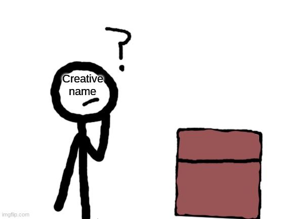 Creative found a chest like stickdanny did. What's inside of it? | Creative name | image tagged in blank white template | made w/ Imgflip meme maker