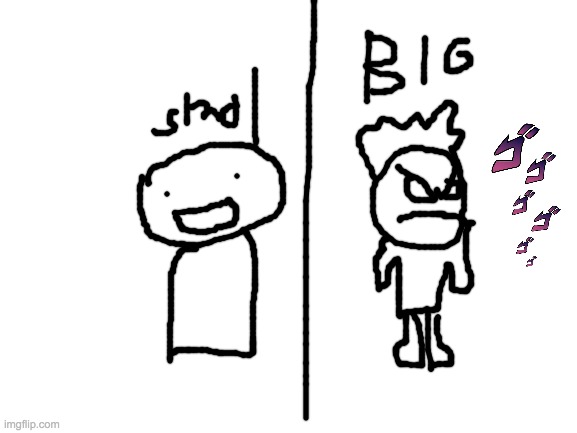 Smol pp vs Big pp | image tagged in blank white template | made w/ Imgflip meme maker
