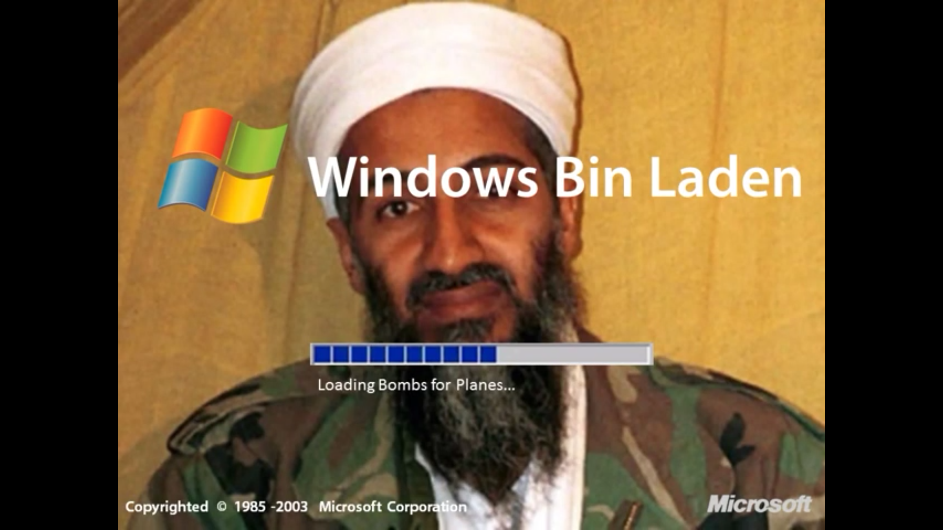 High Quality Windows Bin Laden Blank Meme Template