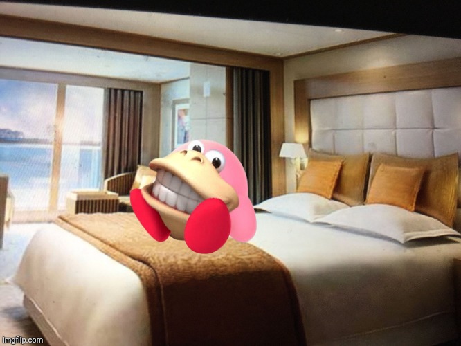 why did I make this | image tagged in cruise ship bedroom,lol | made w/ Imgflip meme maker