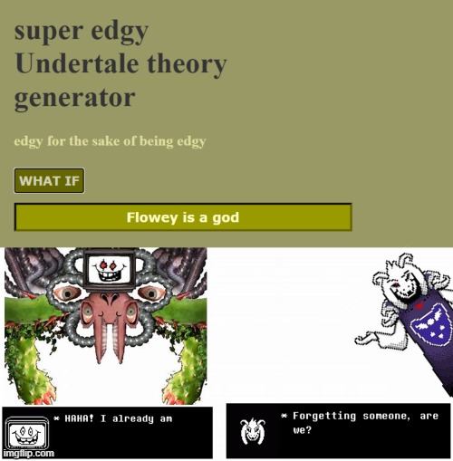 one edgy boi #4 | image tagged in undertale | made w/ Imgflip meme maker