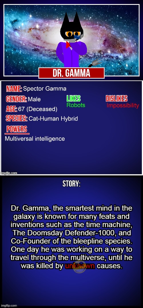 Dr. Gamma | made w/ Imgflip meme maker