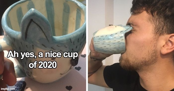 nice cup of 2020 | image tagged in 2020 sucks,cup | made w/ Imgflip meme maker