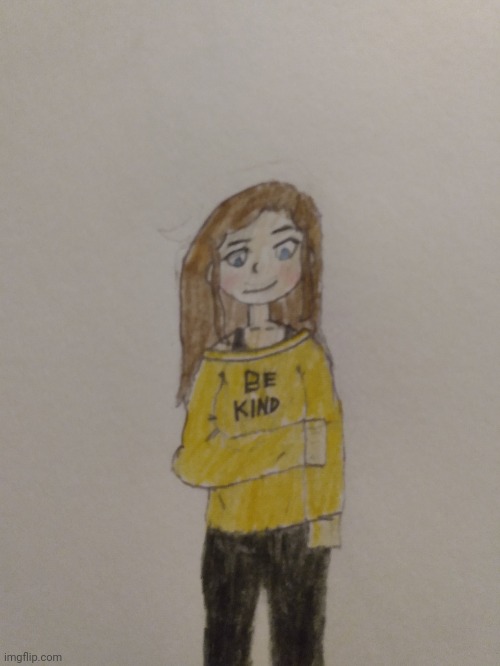 I tried drawing me, but it stinks. This is my first time really drawing a person. | made w/ Imgflip meme maker
