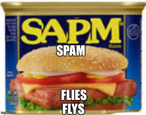 SAPM | SPAM FLYS FLIES | image tagged in sapm | made w/ Imgflip meme maker