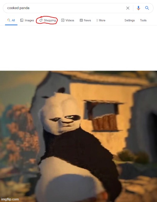 yummy cooked panda | image tagged in drunk kung fu panda,panda,kung fu panda,distorted kung fu panda,idk what to put here lol,yeah same | made w/ Imgflip meme maker