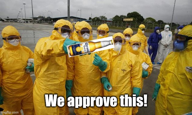 Coronavirus Body suit | We approve this! | image tagged in coronavirus body suit | made w/ Imgflip meme maker