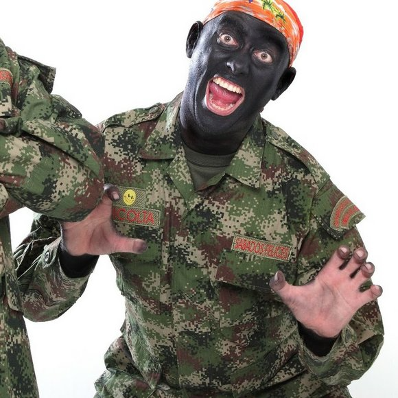High Quality Black Face soldier  Columbia Blank Meme Template