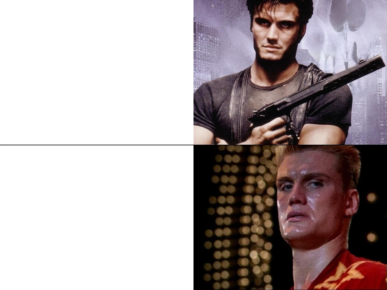High Quality punisher ivan drago template Blank Meme Template