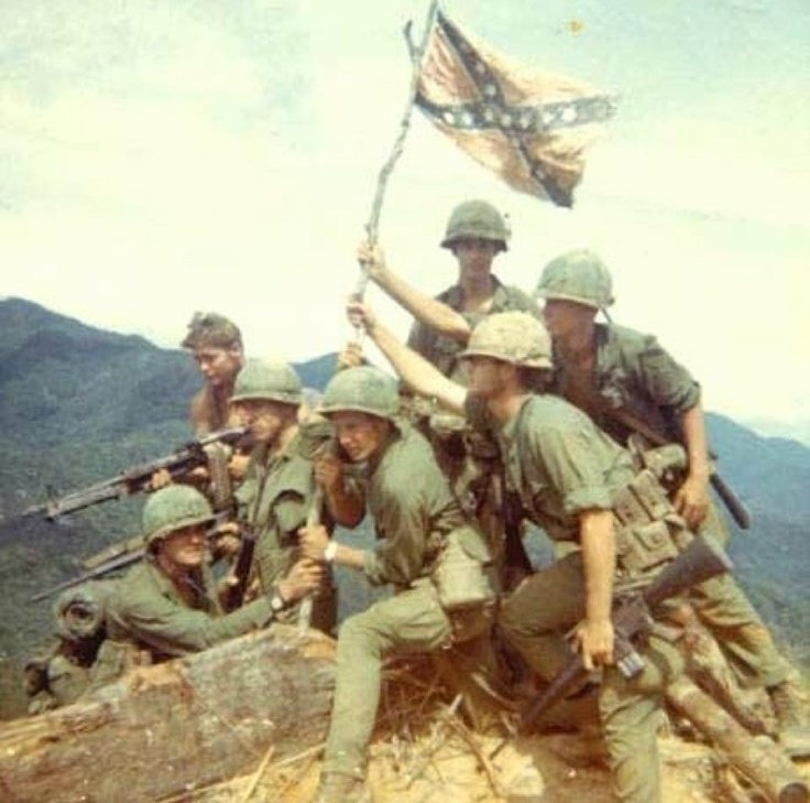 High Quality Confederate Rebel Flag Vietnam Blank Meme Template