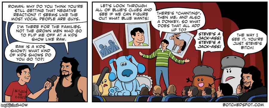 i wonder what the name for that Blue's Clues concert is? (JOKE) | image tagged in funny,blues clues,comics/cartoons,stop reading the tags | made w/ Imgflip meme maker