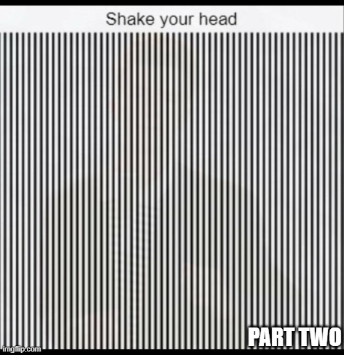 shake your head until you get a headache then you will see it | PART TWO | image tagged in awesome,illusion | made w/ Imgflip meme maker