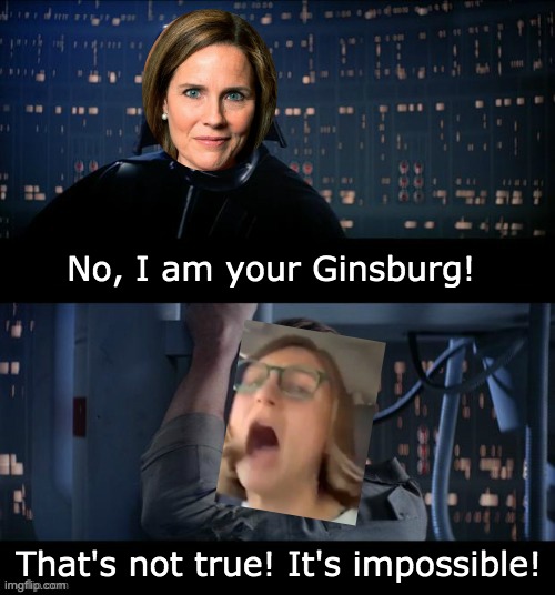 Search your heart. You know it to be true. | image tagged in ruth bader ginsburg,star wars,amy coney barrett,scotus,maga | made w/ Imgflip meme maker