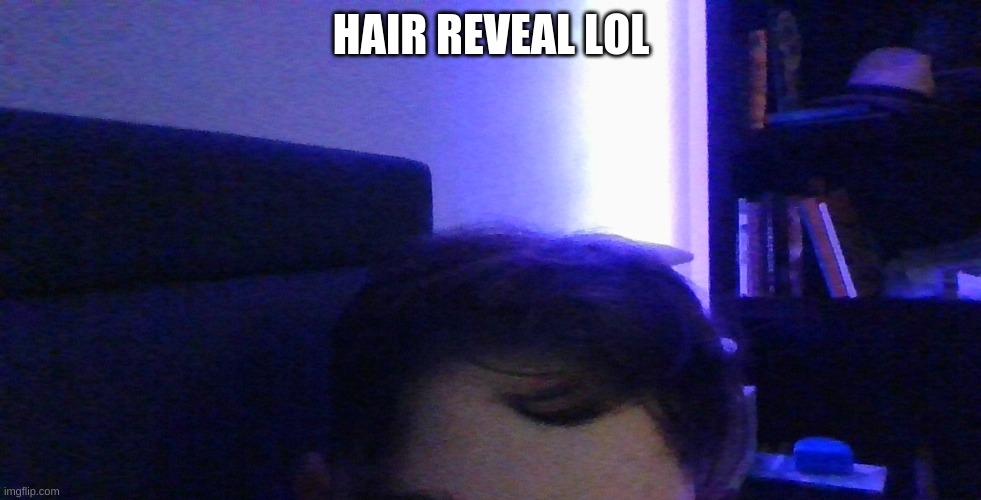 no one asked but i still did it. (that basically describes my life) | HAIR REVEAL LOL | made w/ Imgflip meme maker