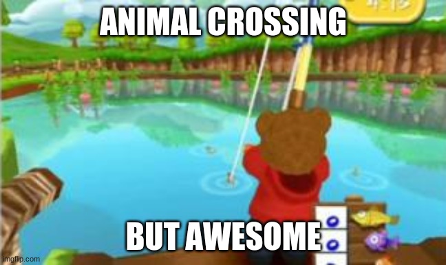 ANIMAL CROSSING; BUT AWESOME | image tagged in but awesome | made w/ Imgflip meme maker