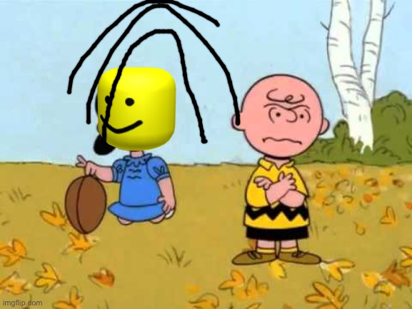 Lucy football and Charlie Brown | image tagged in lucy football and charlie brown | made w/ Imgflip meme maker