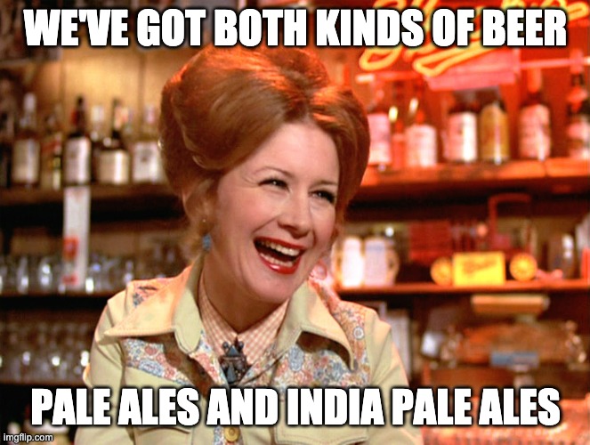 Both Kinds | WE'VE GOT BOTH KINDS OF BEER; PALE ALES AND INDIA PALE ALES | image tagged in both kinds,beer | made w/ Imgflip meme maker