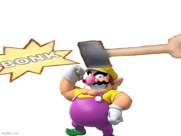 wario gets bonked and dies.mp3 | image tagged in blank white template,memes,funny,wario,bonk | made w/ Imgflip meme maker