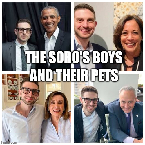 Boys and Their Pets | AND THEIR PETS; THE SORO'S BOYS | image tagged in collusion | made w/ Imgflip meme maker