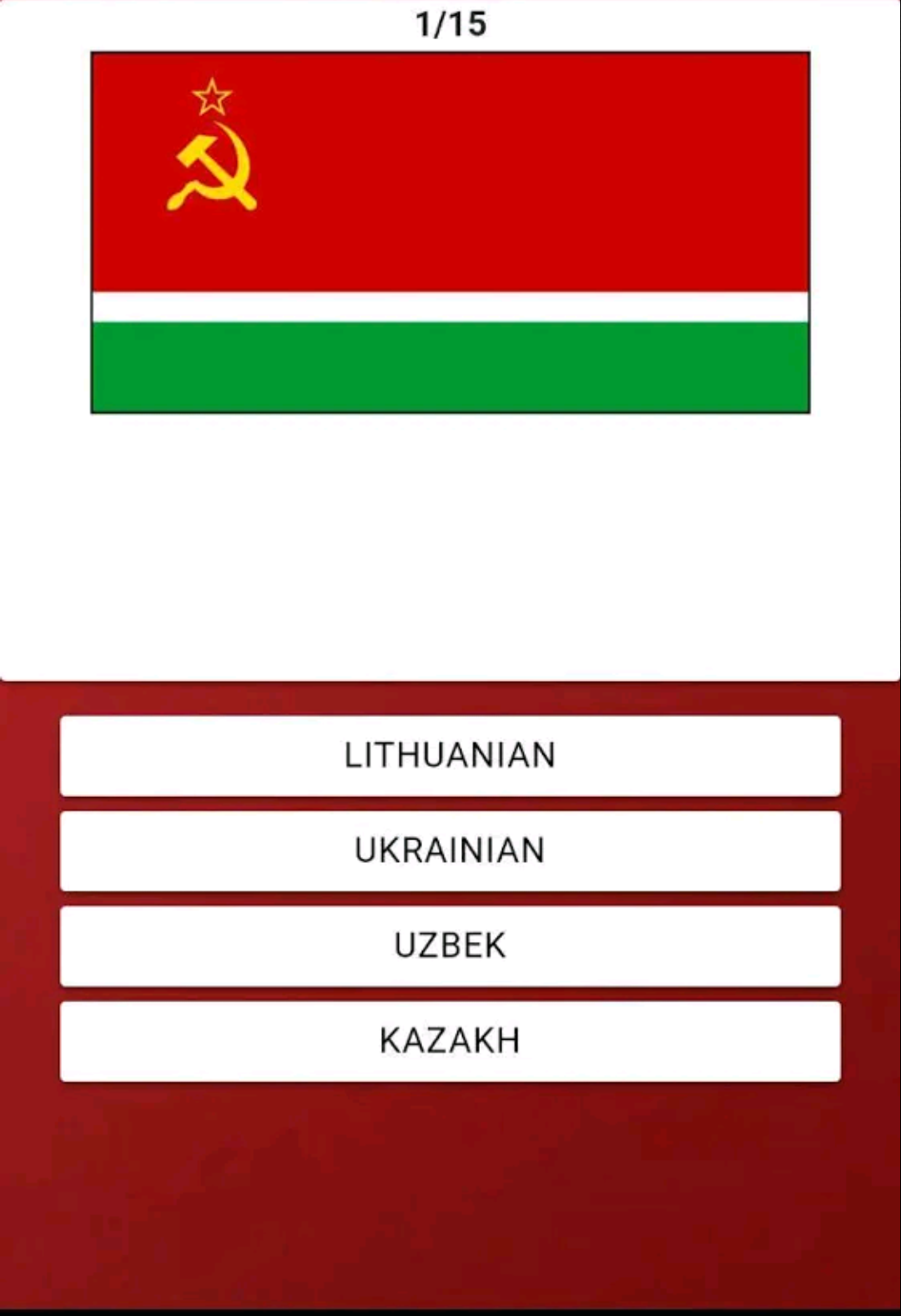 Soviet Flag Quiz Blank Meme Template