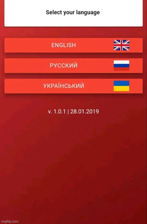 Soviet Language Select | image tagged in soviet language select | made w/ Imgflip meme maker