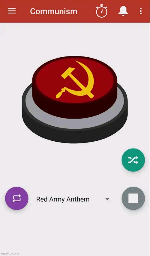 Communism Button | image tagged in communism button | made w/ Imgflip meme maker