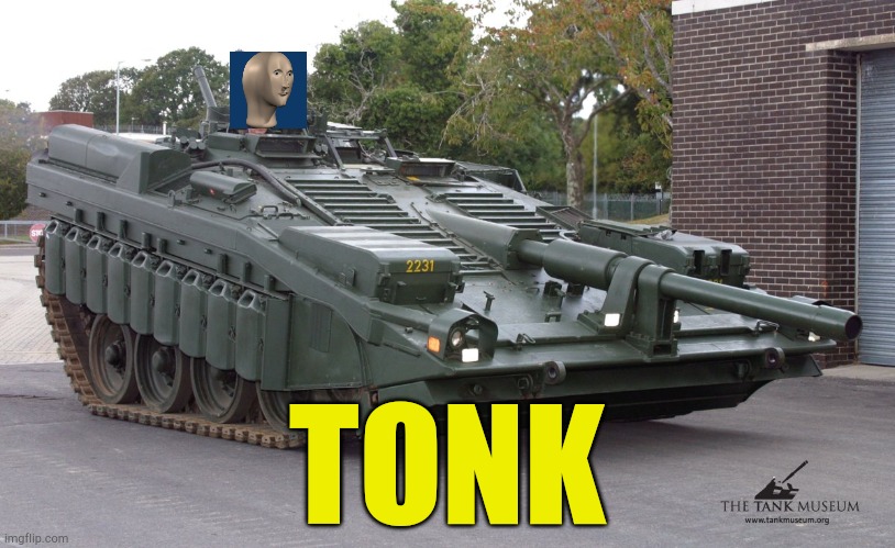 Tonk | TONK | image tagged in s tank looking down at the ground,meme,funny memes,meme man | made w/ Imgflip meme maker