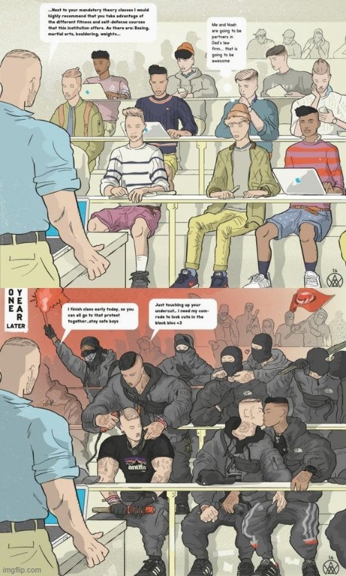 this is what rly happens in collage classrooms across amerca, maaga | image tagged in maga,repost,antifa,reposts,college,radical | made w/ Imgflip meme maker