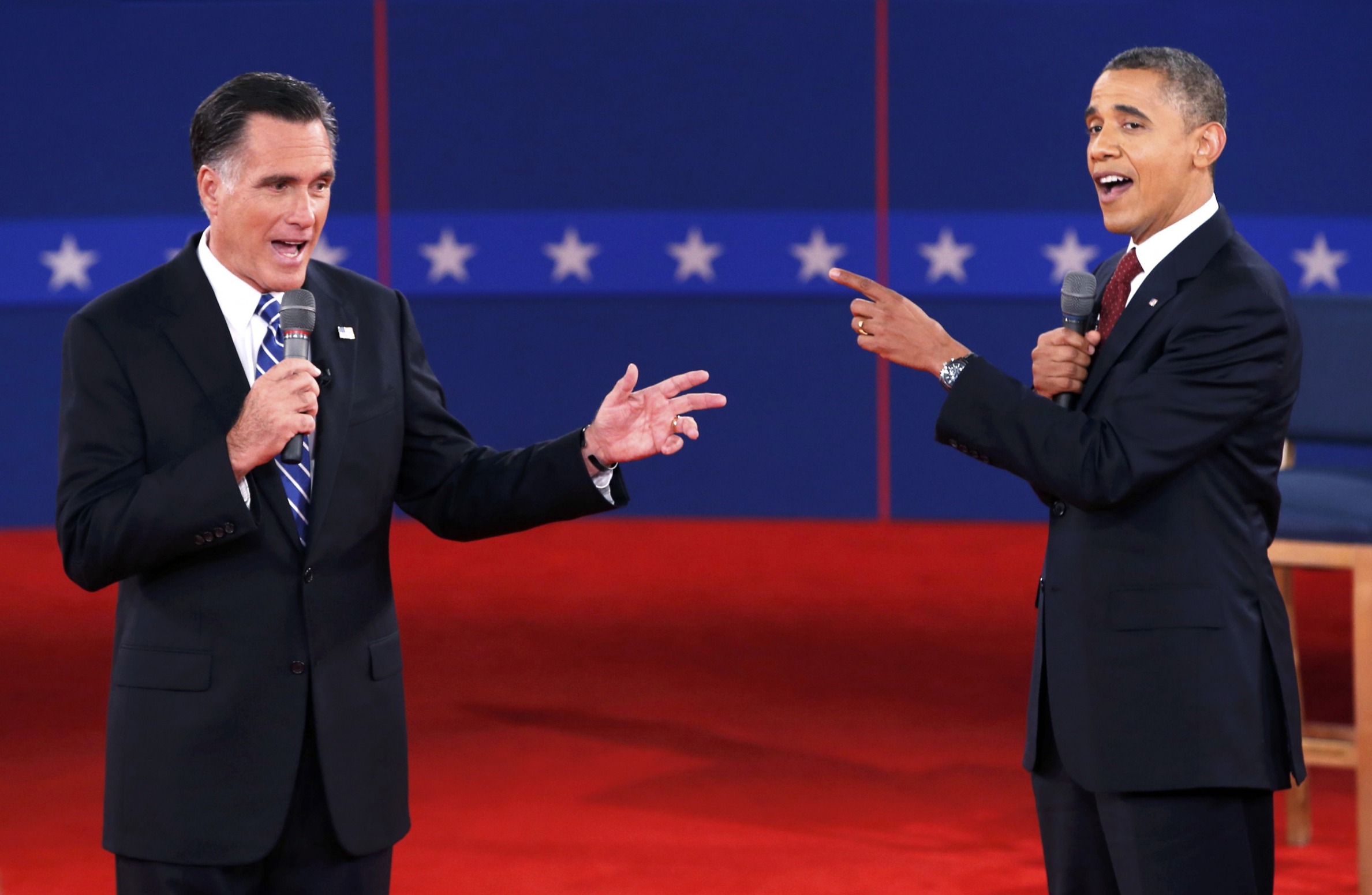 Romney-Obama Debate Blank Meme Template