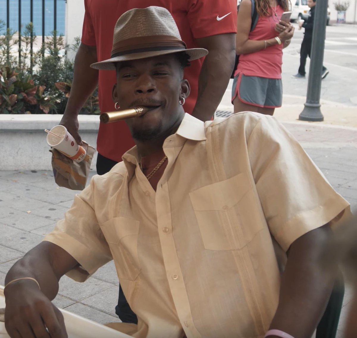 Jimmy Butler Cigar Blank Meme Template