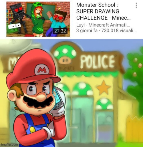 No hentai in Minecraft please! | image tagged in mario calls the police | made w/ Imgflip meme maker