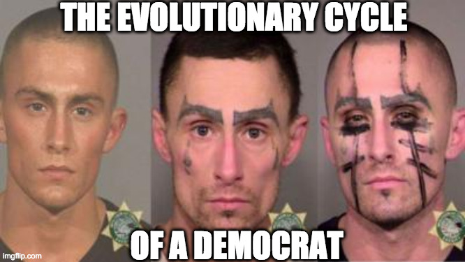 THE EVOLUTIONARY CYCLE OF A DEMOCRAT | made w/ Imgflip meme maker