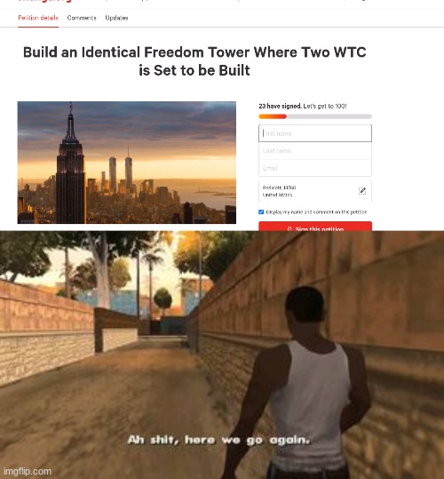 a second World trade center? | image tagged in world trade center,9/11,hmm | made w/ Imgflip meme maker