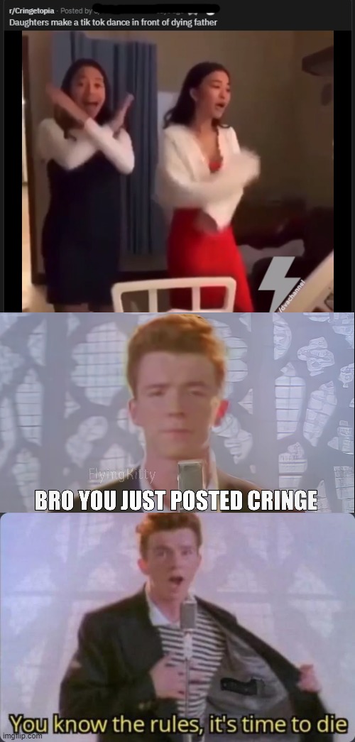 *loads 9mm viciously* | image tagged in you know the rules it's time to die,bro you just posted cringe rick astley,cringe worthy,tik tok,memes | made w/ Imgflip meme maker